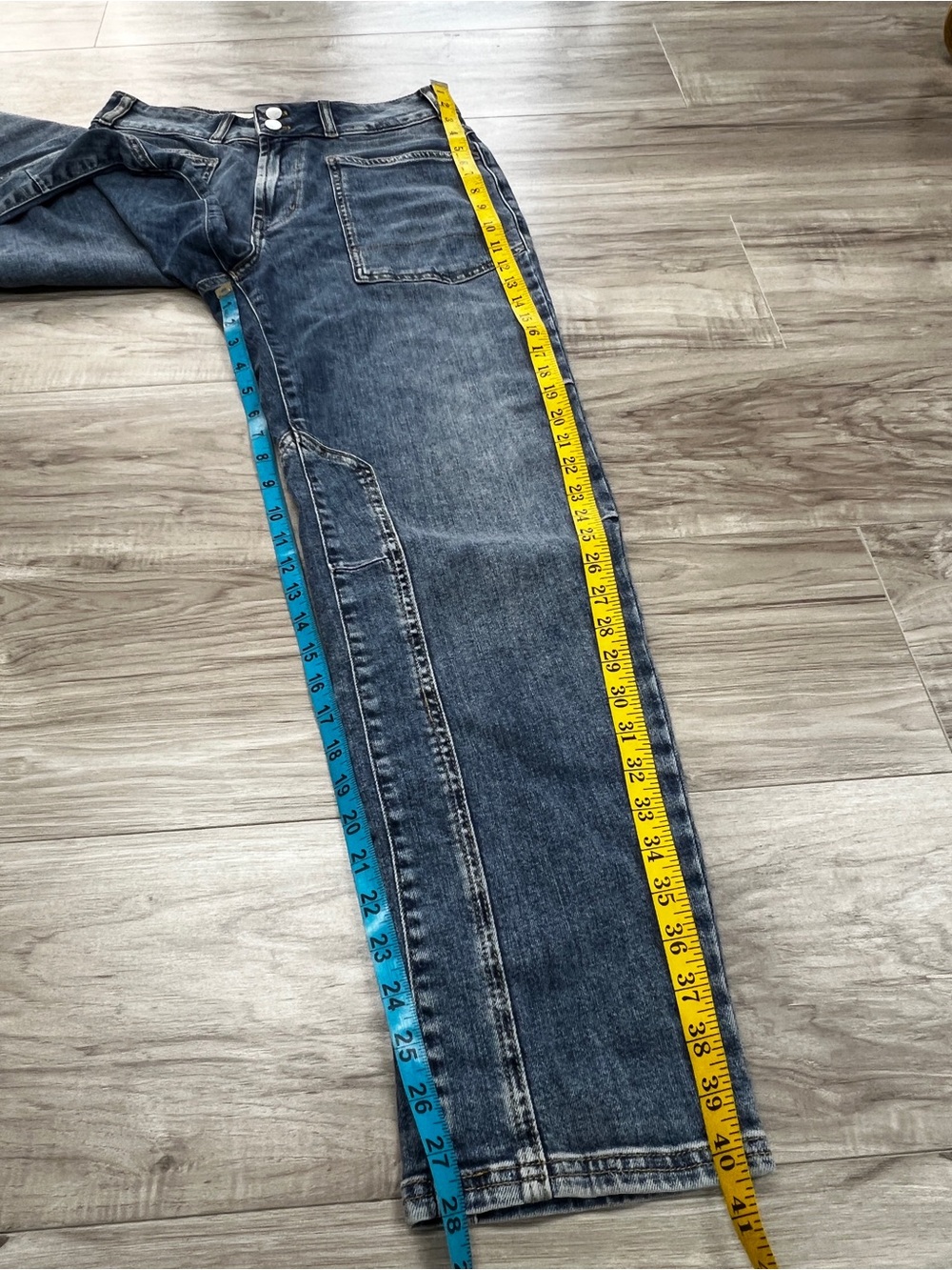 Anthropologie Pilcro Wanderer Mid-Rise Relaxed Jeans Size 27 Blue - Picture 10 of 14